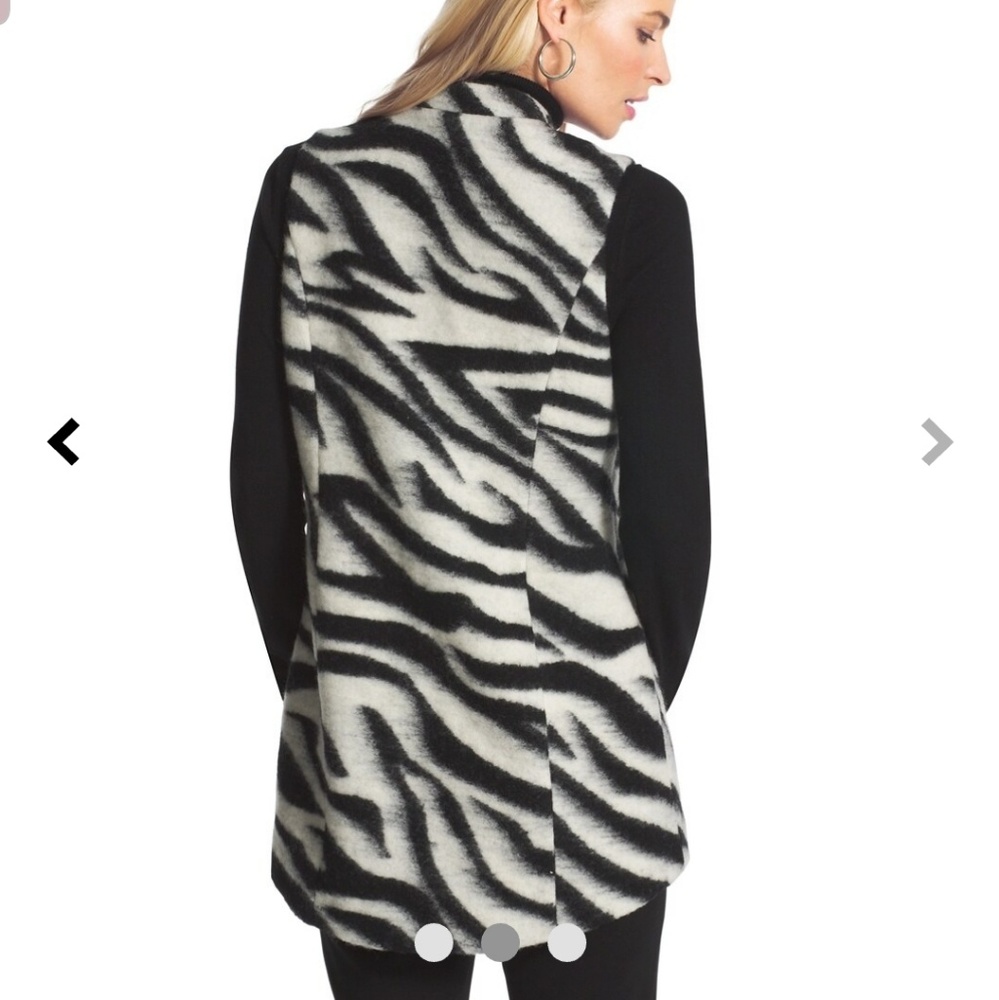CHICO ZEBRA PRINT VEST